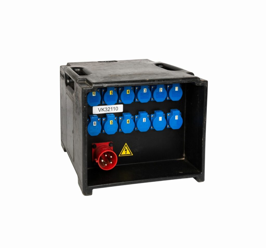 Verdeelkast 32A (12 x shuco)