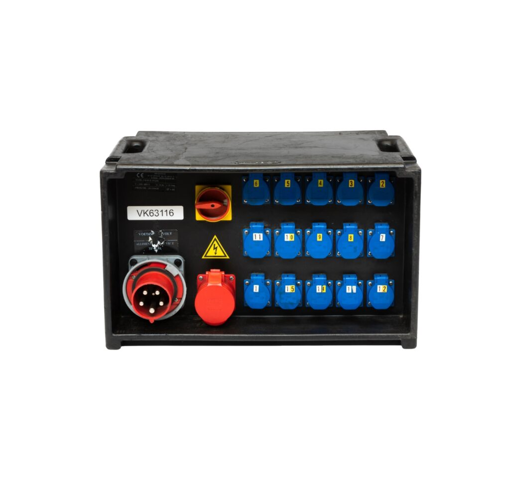 Verdeelkast 63A (1 x 32A + 15 x shuco)