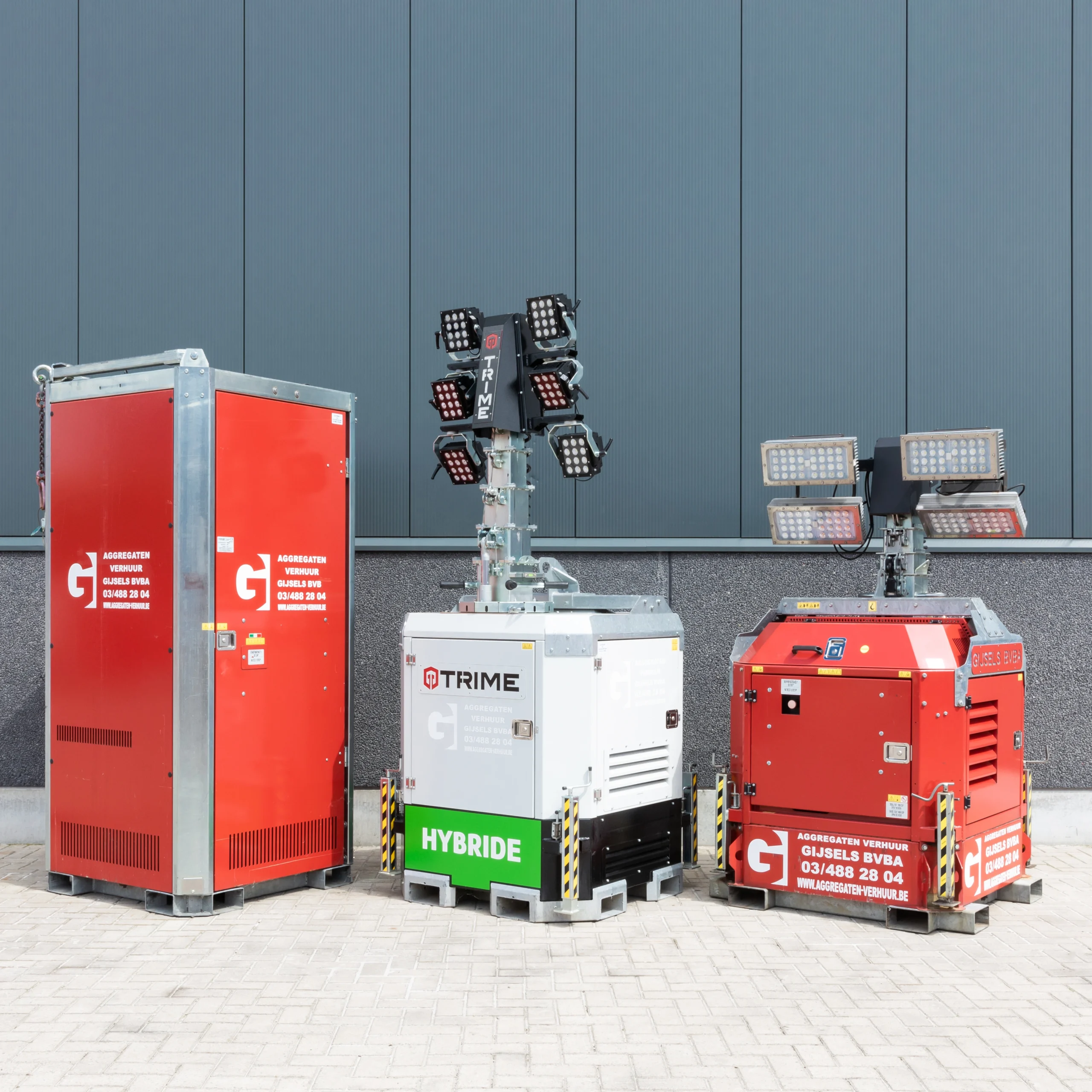 Lichtmasten met eigen generator/batterijen