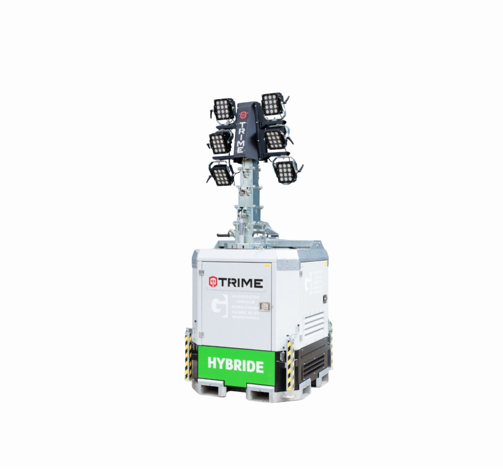 Lichtmast Cube 6 x 150W LED Hybride